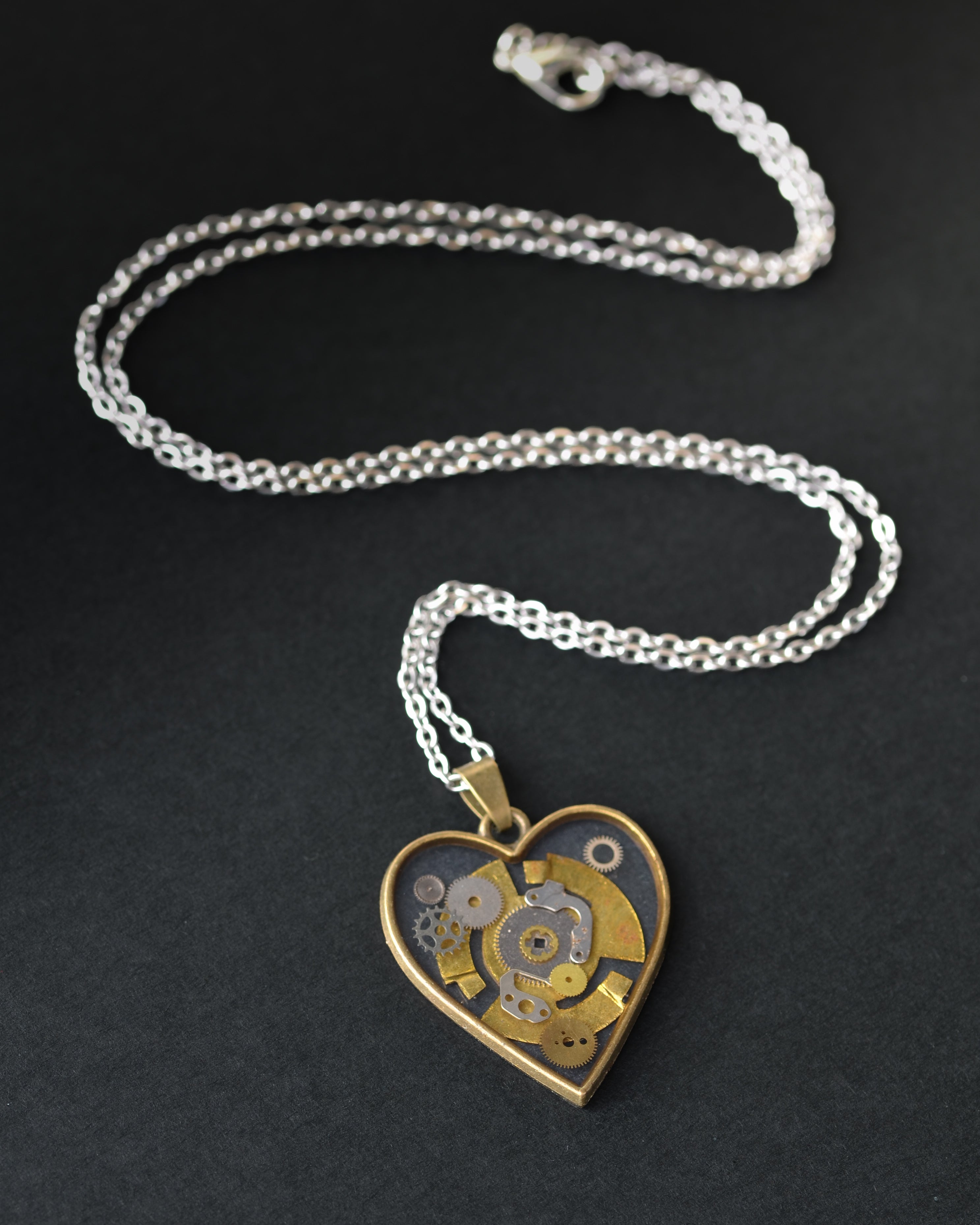 Clockwork Heart Necklace