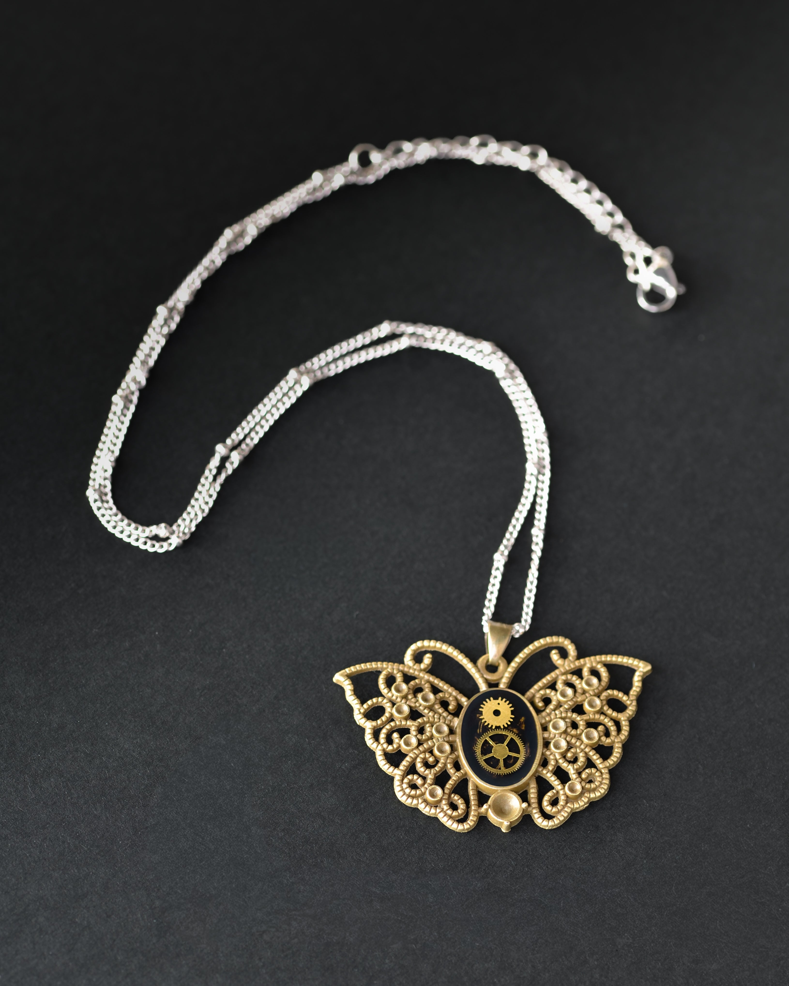 Colier Filigree Butterfly