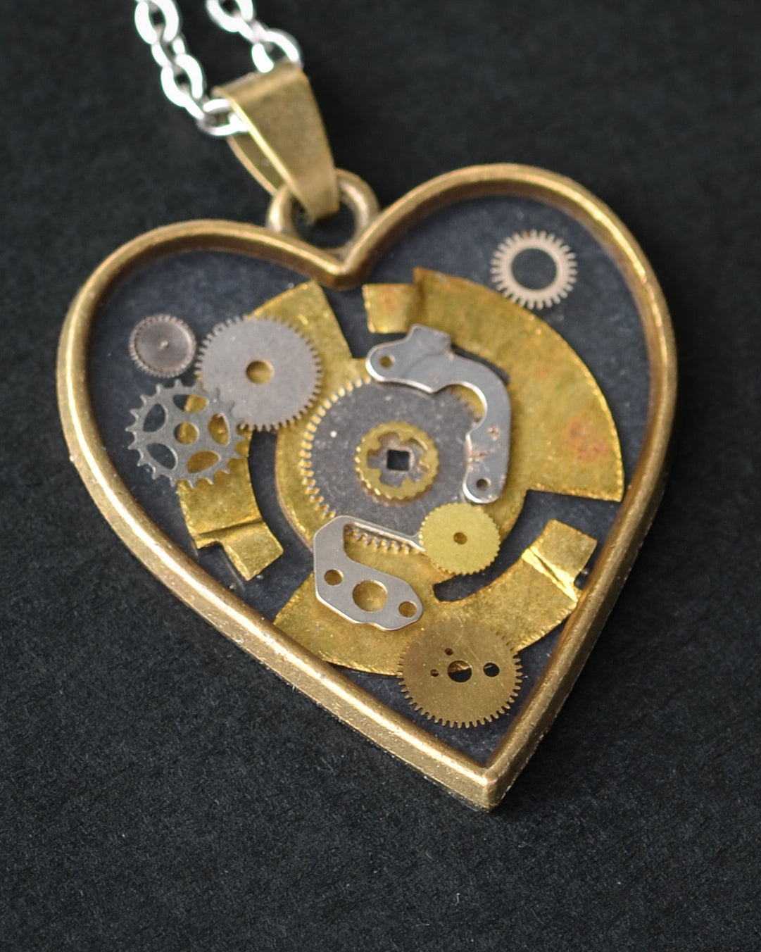 Clockwork Heart Necklace