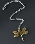 Bronze Dragonfly Necklace