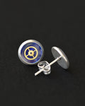 Hand-Painted Sapphire Wheel Studs