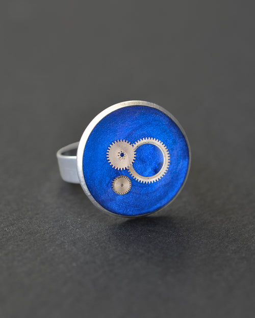 Cobalt Nebula Ring