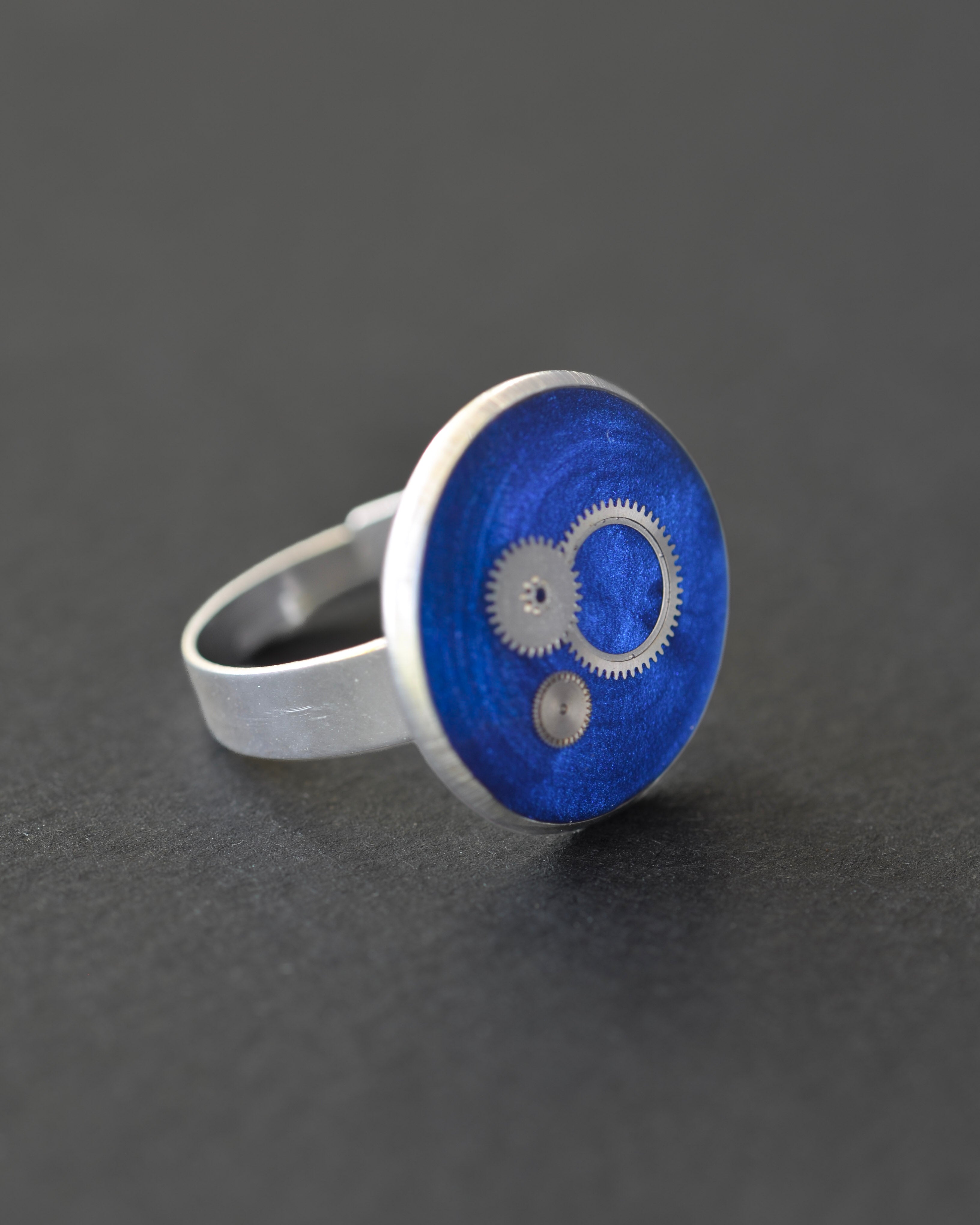 Cobalt Nebula Ring