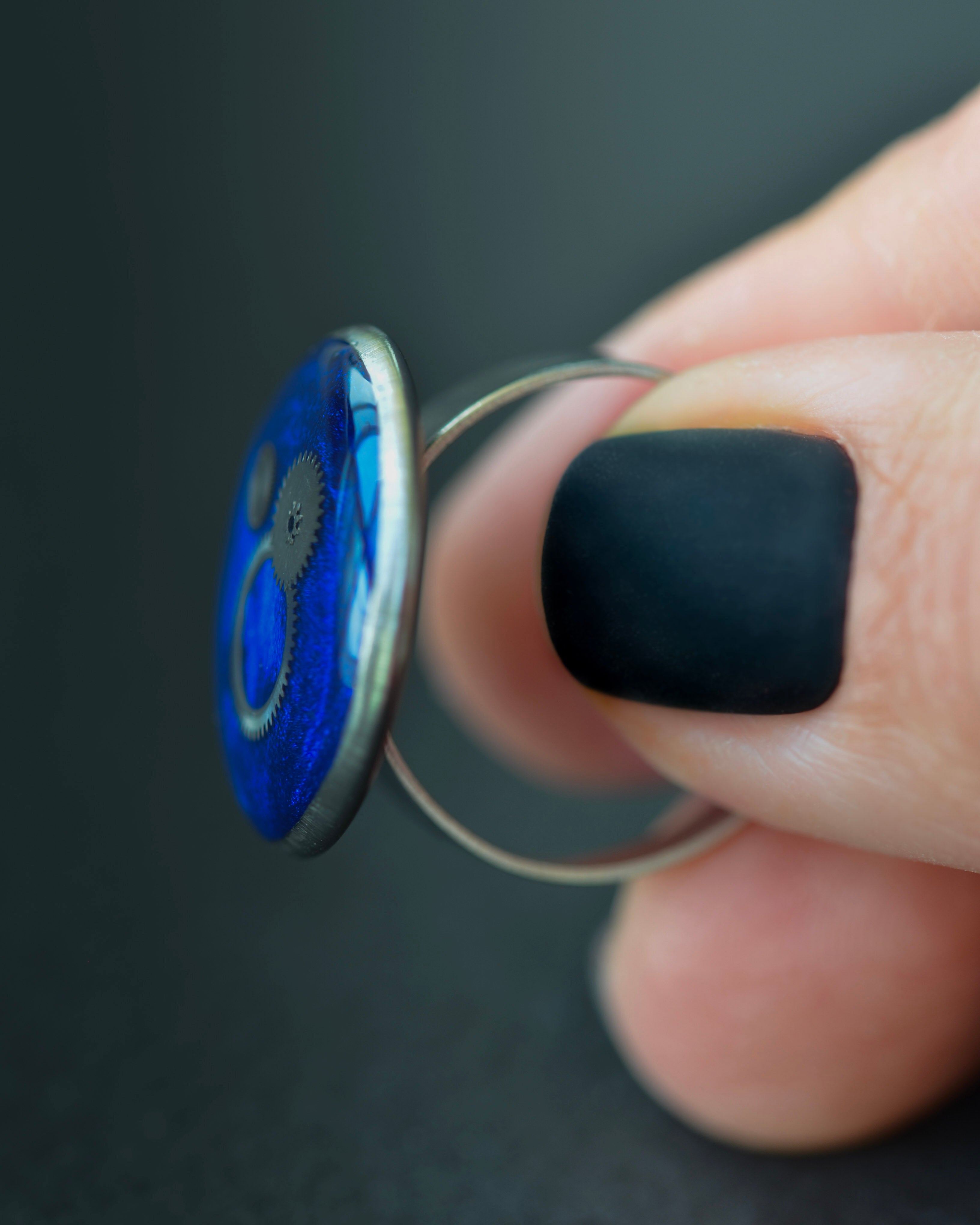 Cobalt Nebula Ring