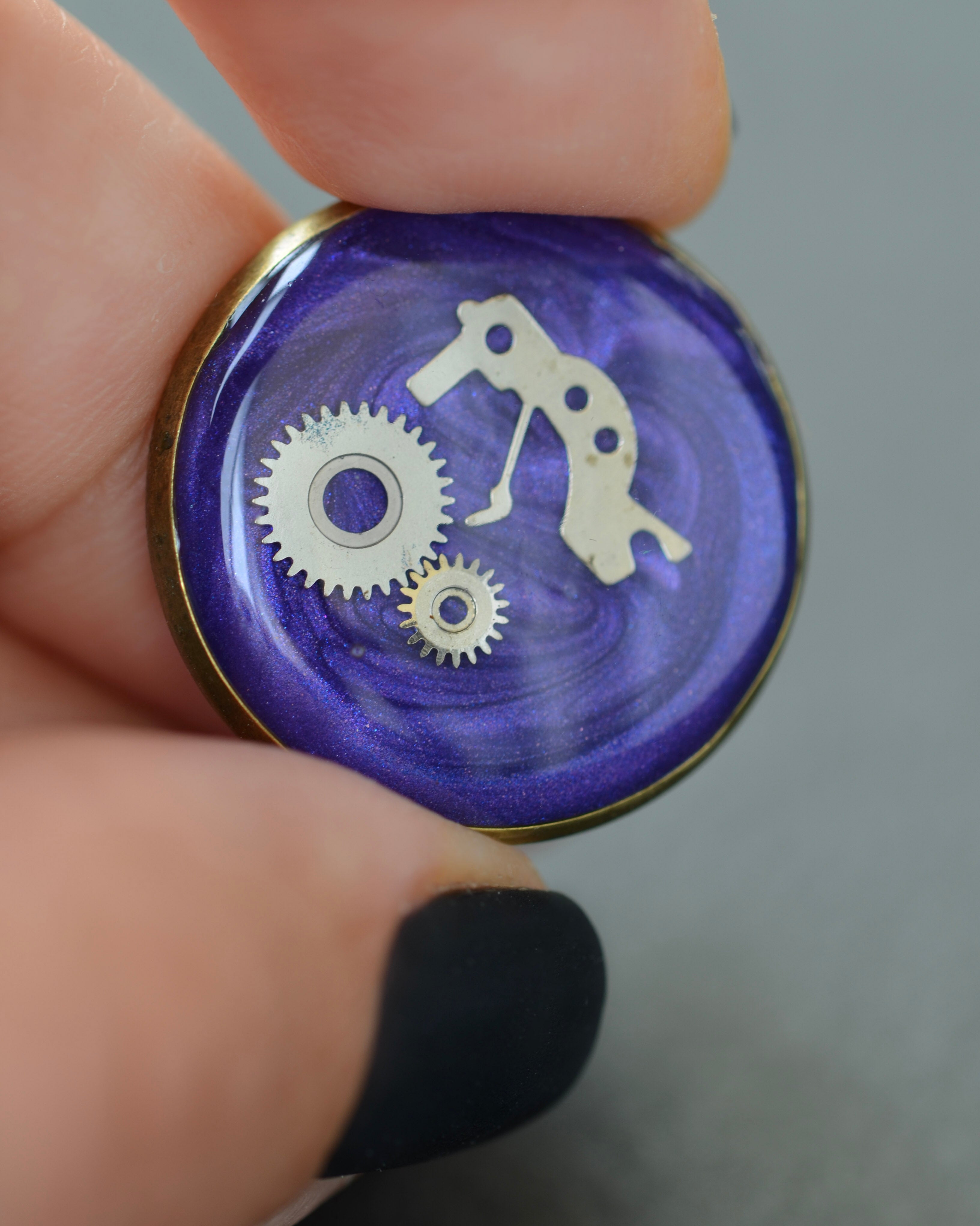 Amethyst Galaxy Pin