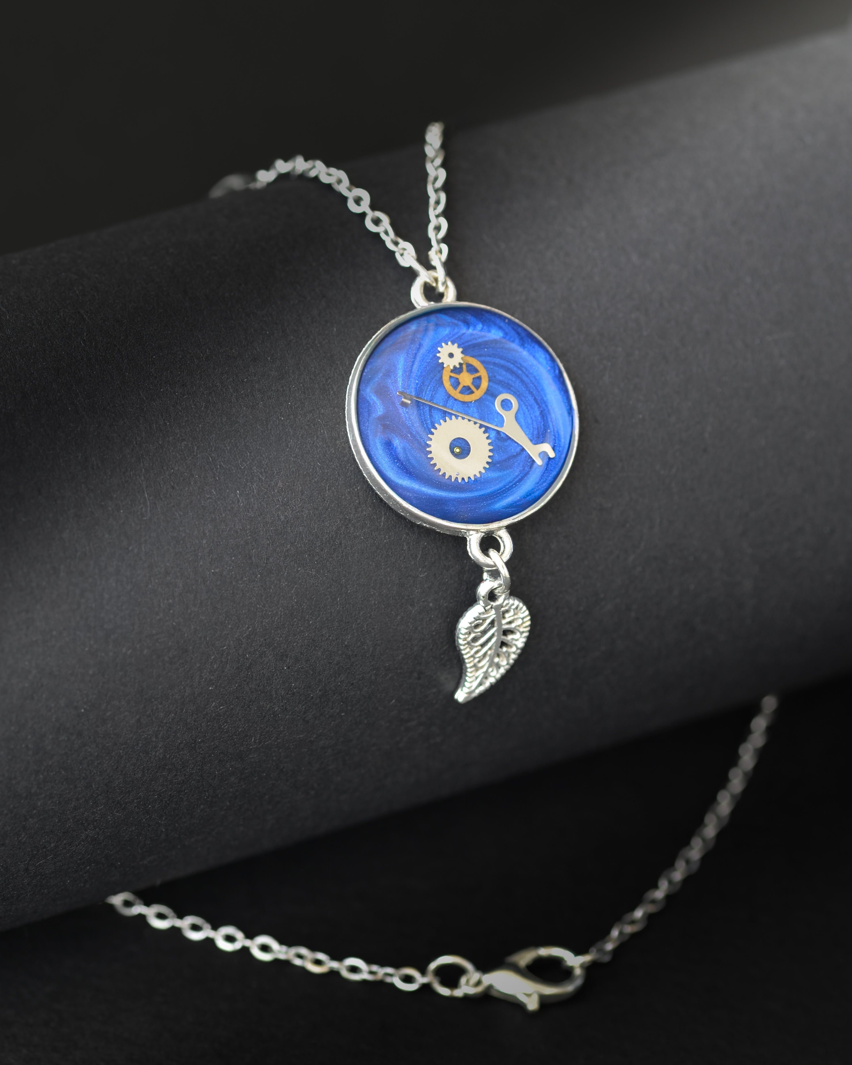 Colier Sapphire Leaf
